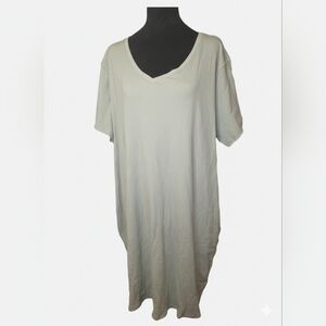 2 For $20 Ribbed V-Neck Tunic dress– Plus Size 3x